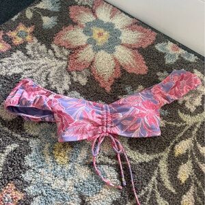 Time and Tru Purple Bikini Top